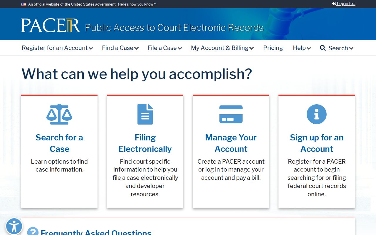 Labette County court record search comparison with federal PACER