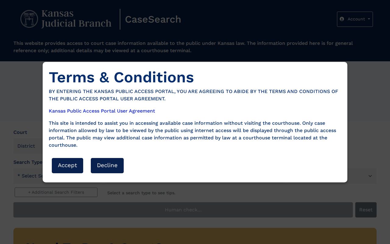 Labette County court docket CaseSearch gateway
